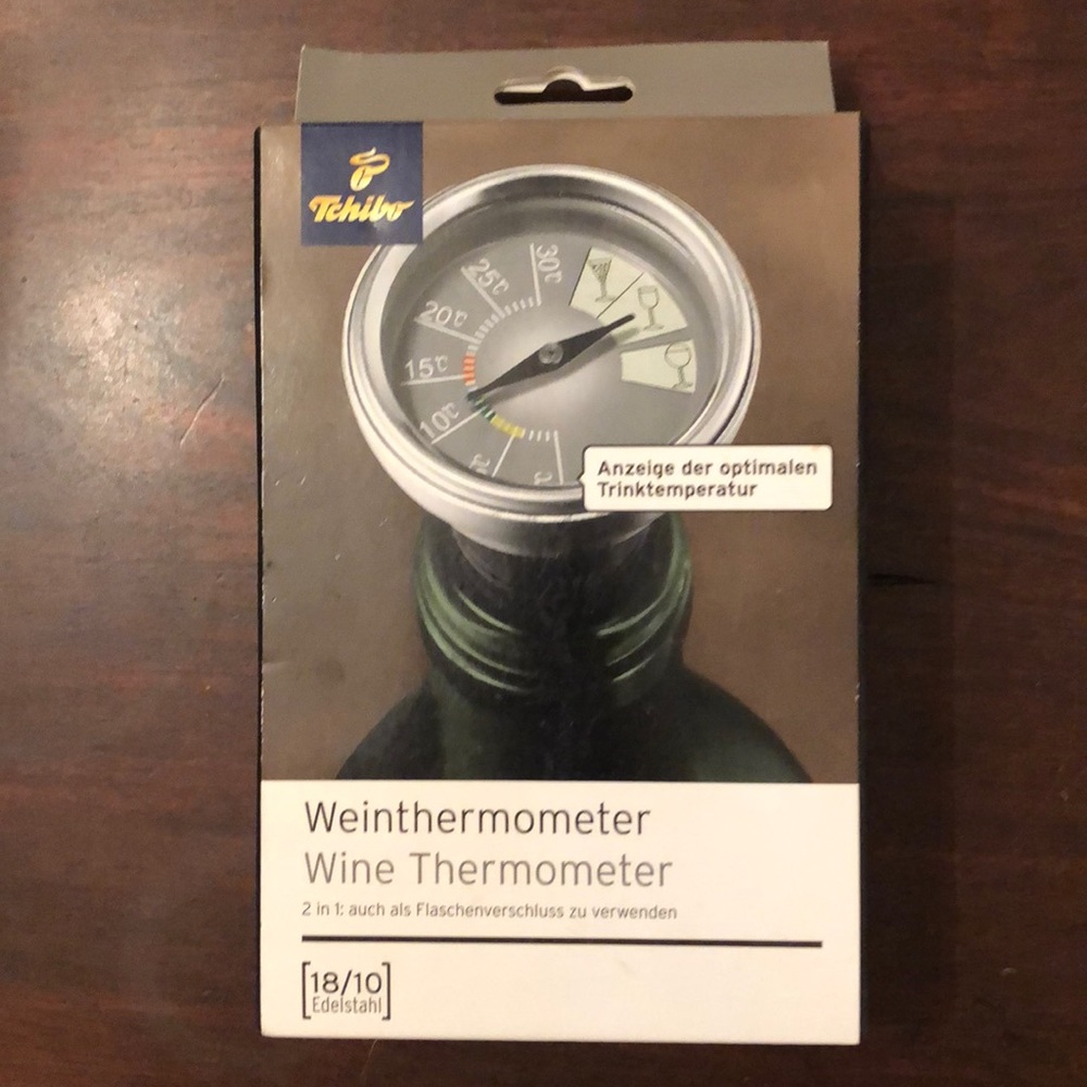 NEW in box Wine Thermometer Bottle Stopper
